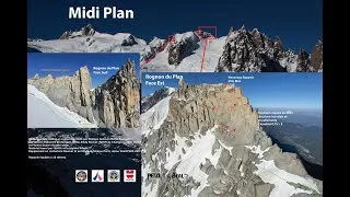 Miniature : sécurisation de la traversée Aiguille du Midi, Aiguille du Plan