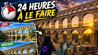 Miniature : J'ai passé 24 heures à reconstruire le Pont du Gard dans Minecraft !