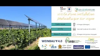 Miniature : Visite d'un site agrivoltaïque sur vigne à Ihringen