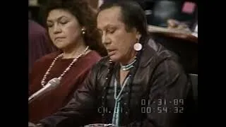Miniature : Russel Means : Extrait du discours face au Sénat des Etats-Unis, le 30 Janvier 1989