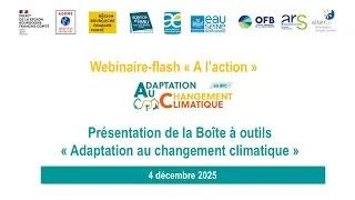 Miniature : Présentation de la Boîte à outils "Adaptation au changement climatique"