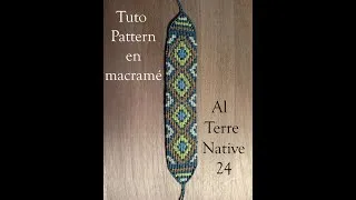 Miniature : Tuto: Comment faire un bracelet en Macramé avec un pattern en pixel DIY
