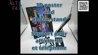 Miniature : Support pout affiche 3D et téléphone