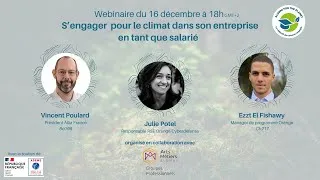 Miniature : Webinaire : S'engager pour le climat dans son entreprise en tant que salarié  - 16 décembre 2025