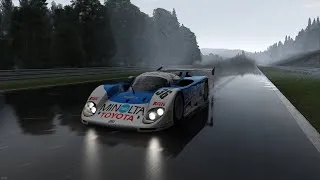 Miniature : Spa sous la pluie c'est hardcore :o - TOYOTA 88C MINOLTA #assettocorsa #spafrancorchamps