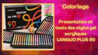 Miniature : Coloriage - Présentation stylos gel acryliques LANGUO PLUS (1 mm P650)