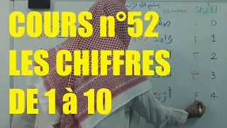 Miniature : Apprendre à lire l'arabe - les chiffres de 0 à 10 (cours 52)