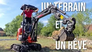 Miniature : Je pars de zéro pour construire ma maison 🥵 - Episode 1 : un terrain, un rêve et des cailloux