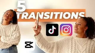Miniature : 5 idées de TRANSITIONS faciles pour vos vidéos TIKTOK | Tutoriel étape par étape 🤳