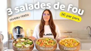 Miniature : 3 SALADES d’été INCROYABLES à 3€ par personne (niveau resto)