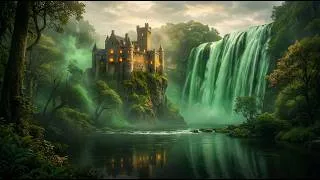 Miniature : Musique Relaxante Médiévale & Ambiance Château Mystique 🌿 Cascade Enchantée pour Dormir, Méditer