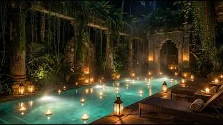 Miniature : Piscine Zen dans la Jungle 🌿 Ambiance Relaxante Nocturne pour Dormir et Décompresser
