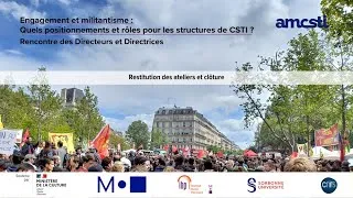 Miniature : Rencontre des Directeurs et Directrices 2024 - Restitution des ateliers et clôture