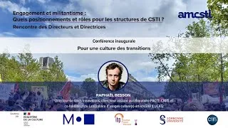 Miniature : Rencontre des Directeurs et Directrices 2024 - Conférence "Pour une culture des transitions"