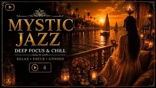 Miniature : 4.Jazz Café at Night ☕ Rooftop Chill Vibes | Deep Focus & Relaxing Music