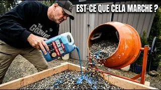 Miniature : De la COLLE à la place du ciment pour ma dalle en béton?  #RockGlue