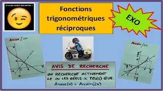 Miniature : Fonctions trigonométriques réciproques - Exo