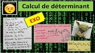 Miniature : Déterminant - Exo : Calculs de déterminant