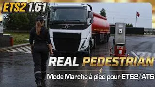 Miniature : MODE MARCHE À PIED POUR ETS2 & ATS  II REAL PEDESTRIAN