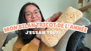Miniature : J'essaie tous mes tricots de l'année - bilan tricot 2025