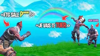 Miniature : ON TROLL 3 RAGEUX SUR FORTNITE - IL APPELLE SA SOEUR !