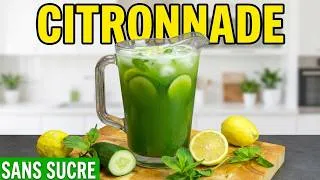 Miniature : Boisson Menthe‑Concombre • Citronnade Sans Sucre • Ultra Fraîche ❄️ (Idéale pour Éviter le Sucre)
