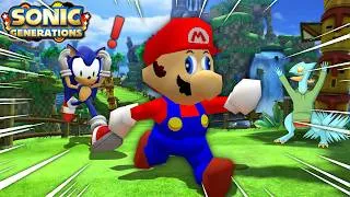 Miniature : En gros c'est Sonic MAIS je joue avec MARIO 64 !!!
