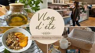 Miniature : Une journée simple d’été 🌿 | Shopping maison et cuisine réconfortante | Vlog silencieux