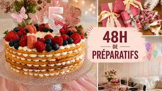 Miniature : Je prépare l’anniversaire de ma fille: gâteau, cadeaux et décoration |Birthday preparation in France
