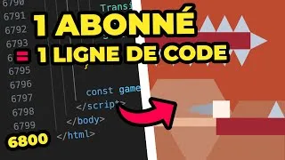 Miniature : Je code un jeu en fonction de mon nombre d’abonnés | Partie 22 - 6800 abonnés