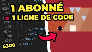 Miniature : Je code un jeu en fonction de mon nombre d’abonnés | Partie 21 - 6300 abonnés