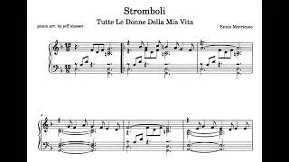 Miniature : 🎹Ennio MORRICONE✨TUTTE LE DONNE DELLA MIA VITA (Stromboli) - Piano +🎼SHEET MUSIC