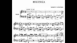 Miniature : 🎹A.GINASTERA✨MILONGA Op.3 - Piano +🎼SHEET MUSIC