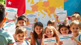 Miniature : Comparaison des vacances scolaires en Europe