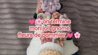 Miniature : 😍😍TUTO CROCHET EN ENTIER😍😍 JOLI GNOME FLEURS DE POMMIER #tutocrochet #pasapascrochet