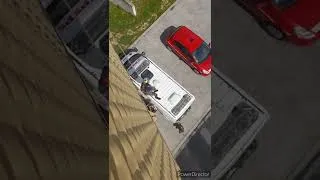 Miniature : descente d'une tour entraînement pompier