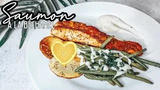 Miniature : PAVÉ DE SAUMON FRIT SAUCE BÉCHAMEL ET LÉGUMES POÊLÉS - Rapide & Facile