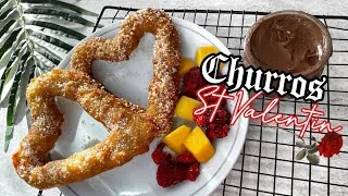 Miniature : CHURROS À LA ROSE POUR LA ST-VALENTIN (Recette Vegan) - Hyper simple