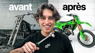 Miniature : JE RÉNOVE UNE MOTO UNIQUE AU MONDE - 125 KX 2019 extrême transformation !