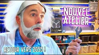 Miniature : 🦄 L’atelier de mes rêves prend vie… avec Doc Brown ! (Rangement, établi, OSB, LED…)