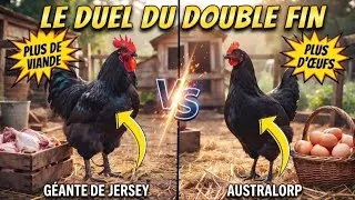 Miniature : Géante de Jersey ou Australorp ? Quelle est la Meilleure Race Rustique pour Votre Terrain 🚜