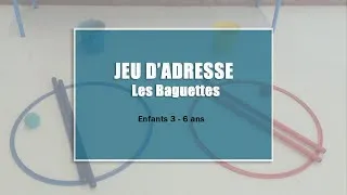 Miniature : Jeu d'adresse | Motricité coordination sport enfant 3 à 5 ans | Les baguettes | AnimetSport Loisirs