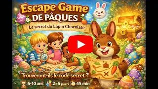 Miniature : Escape Game de Pâques pour enfants 🐰 | Le Secret du Lapin Chocolaté (jeu à imprimer)