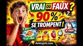Miniature : 20 Questions Vrai ou Faux Enfant (Teste-toi !)