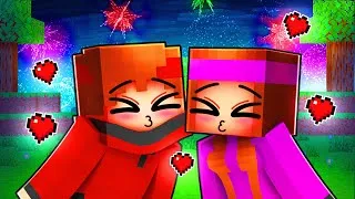 Miniature : BISOUS de Anna et Talcado au Feu d'artifice sur Minecraft !