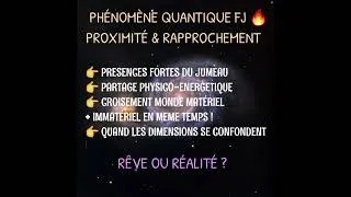 Miniature : FJ🔥 Présence Vibratoire Si Forte de Son Jumeau = Sensation d'Être avec Lui/Elle Physiquement ! #fj
