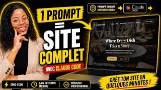 Miniature : Je crée un site web Complet avec l'IA | 1 seul prompt (Claude Code AI)