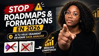 Miniature : Arrête les roadmaps et formations en 2026 si tu veux vraiment devenir Data Analyst