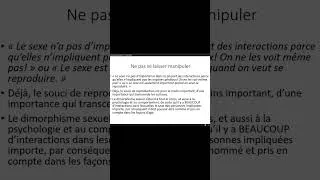 Miniature : Le sexe, ça compte