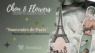 Miniature : AQUARELLE | Marque page silhouette : souvenirs de Paris 